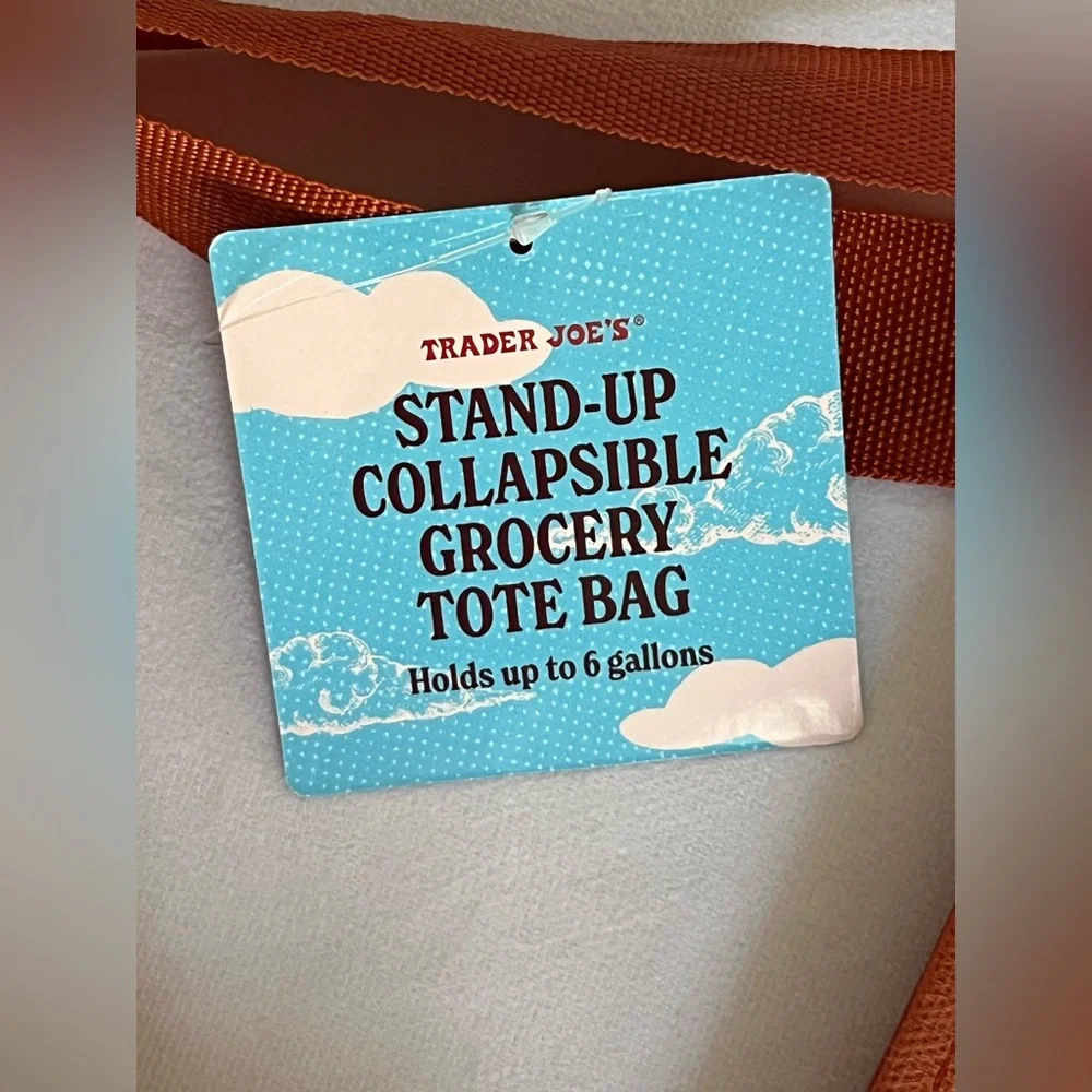 Trader Joes Tote Standup Collapsible grocery
Bag - Picture 3 of 4